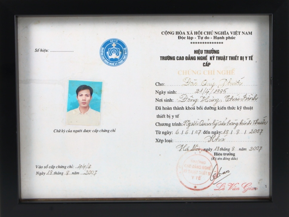 Chứng nhận chuyên môn