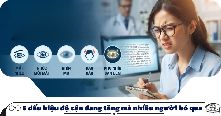 5 dấu hiệu độ cận đang tăng mà nhiều người bỏ qua