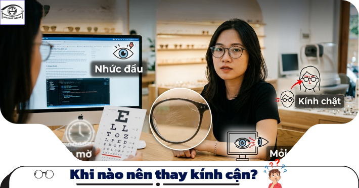 Khi nào nên thay kính cận?