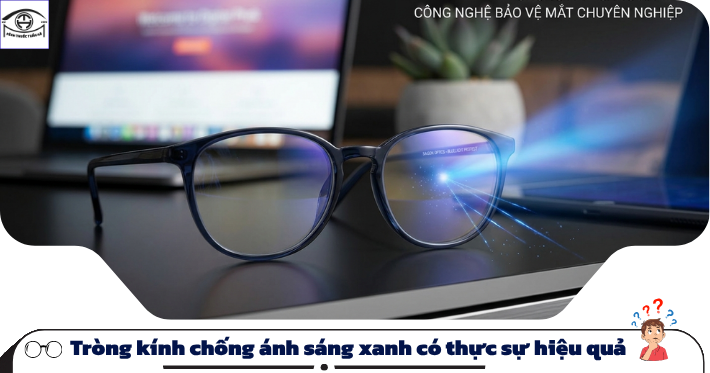 Tròng kính chống ánh sáng xanh có thực sự hiệu quả?