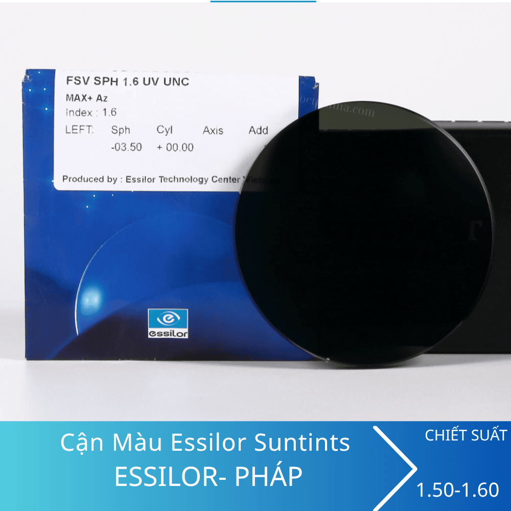 Tròng kính cận màu Essilor Suntints SHMC
