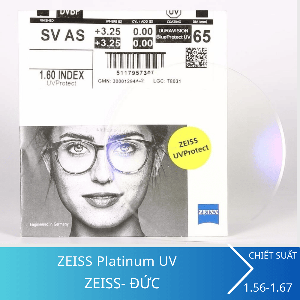 Tròng kính ZEISS DuraVision Platinum UV